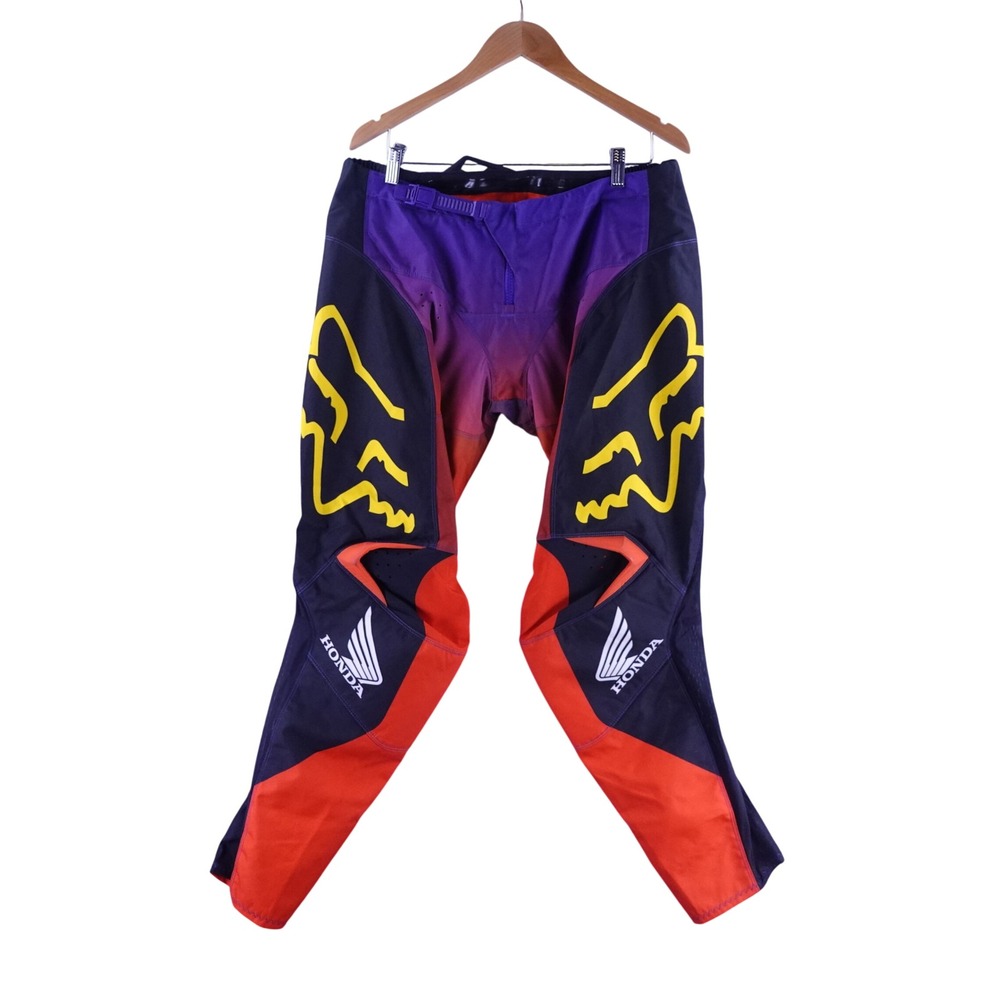Fox Racing 180 Honda Motocross Pants Men 38 Purple Red Orange Ombre MX Racing